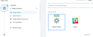 Select Zapier Trigger App