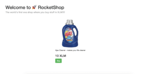 RocketCommerce - Stellar Blockchain App