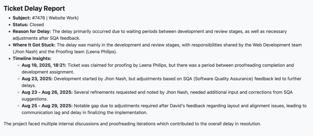 Ticket Delay Analysis