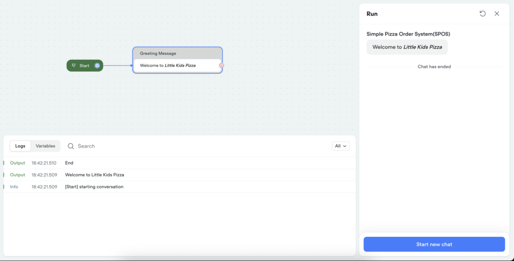 Run chatbot voiceflow