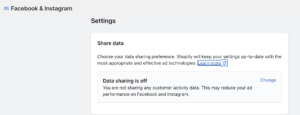 Shopify Facebook App