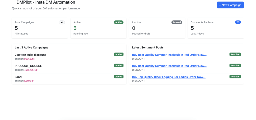 Self hosted Insta DM Automation