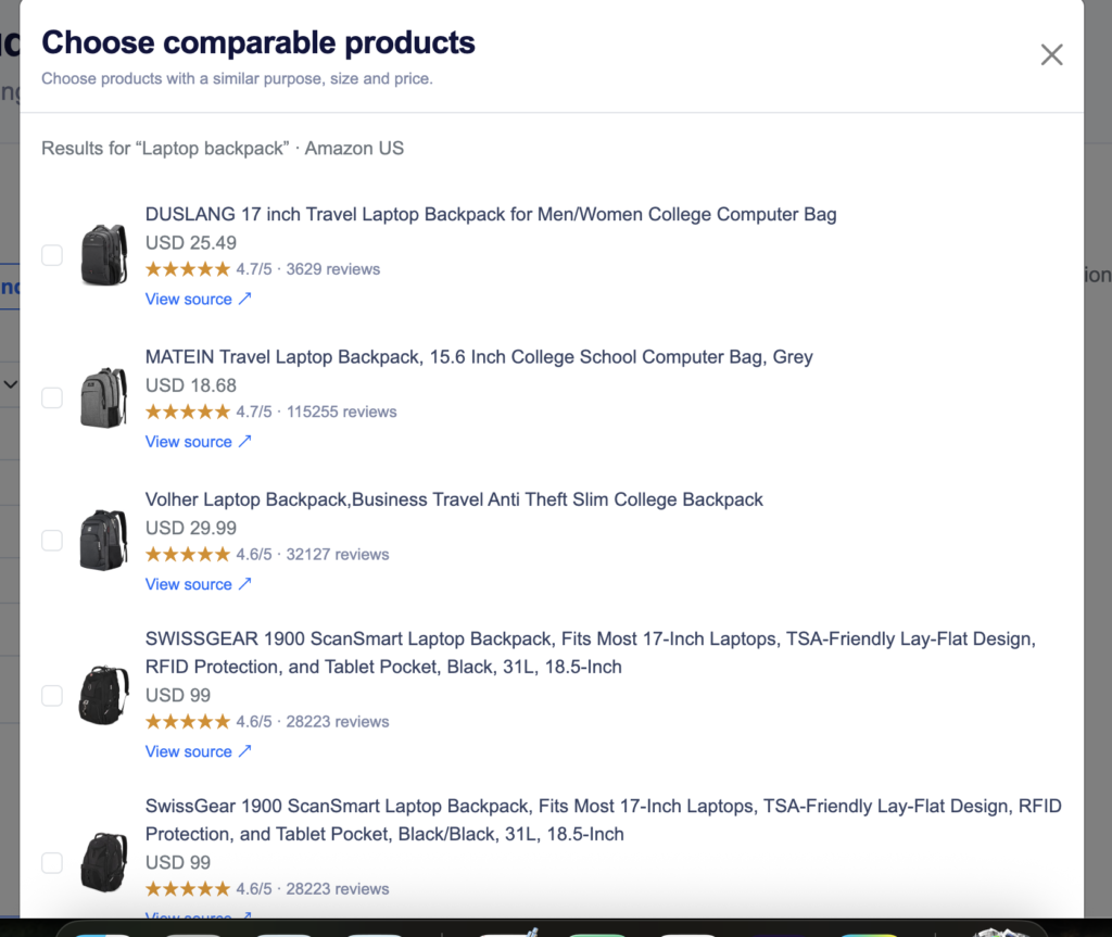 Amazon Product Listing