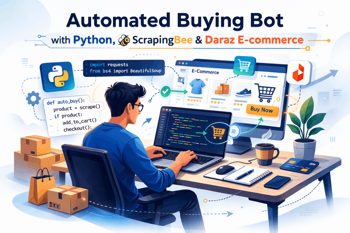 automated buying bot python scrapingbee daraz ecommerce